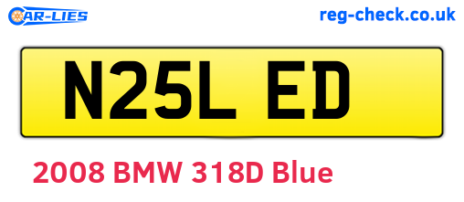 N25LED are the vehicle registration plates.