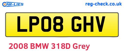 LP08GHV are the vehicle registration plates.
