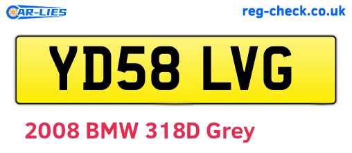 YD58LVG are the vehicle registration plates.