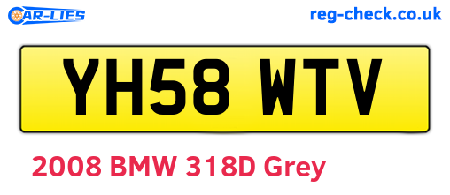 YH58WTV are the vehicle registration plates.