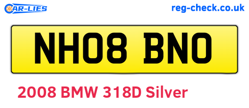 NH08BNO are the vehicle registration plates.
