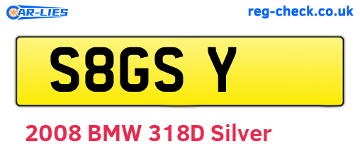 S8GSY are the vehicle registration plates.