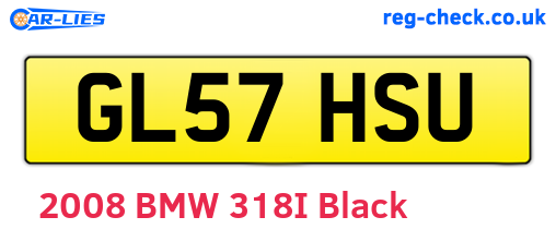 GL57HSU are the vehicle registration plates.