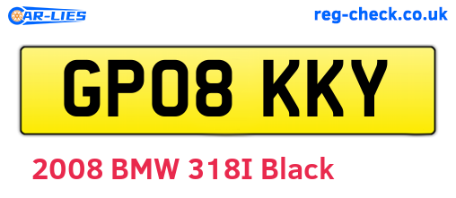 GP08KKY are the vehicle registration plates.