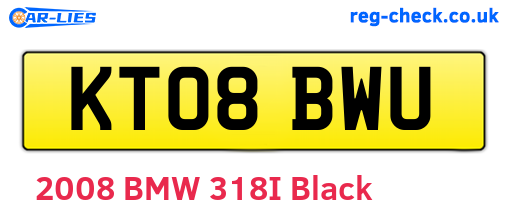 KT08BWU are the vehicle registration plates.