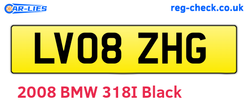 LV08ZHG are the vehicle registration plates.