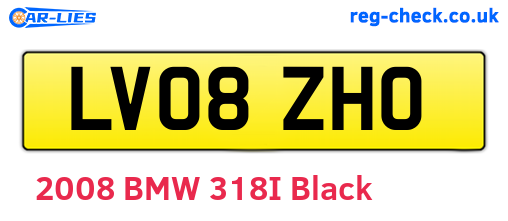 LV08ZHO are the vehicle registration plates.