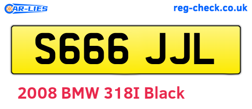 S666JJL are the vehicle registration plates.