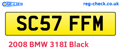 SC57FFM are the vehicle registration plates.