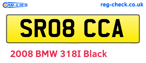 SR08CCA are the vehicle registration plates.