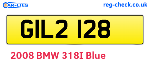 GIL2128 are the vehicle registration plates.