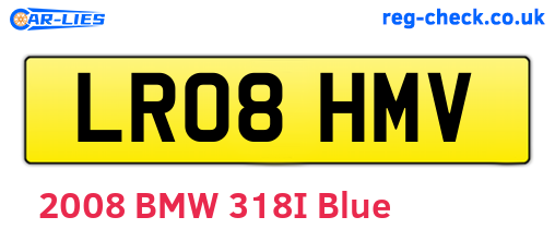 LR08HMV are the vehicle registration plates.