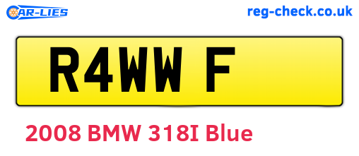 R4WWF are the vehicle registration plates.