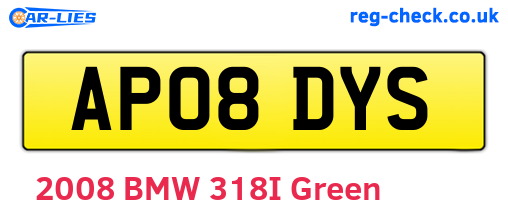 AP08DYS are the vehicle registration plates.