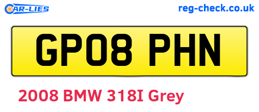 GP08PHN are the vehicle registration plates.