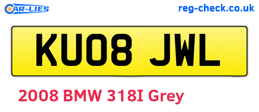 KU08JWL are the vehicle registration plates.