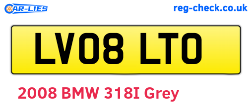 LV08LTO are the vehicle registration plates.