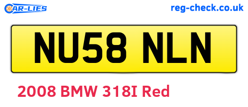NU58NLN are the vehicle registration plates.