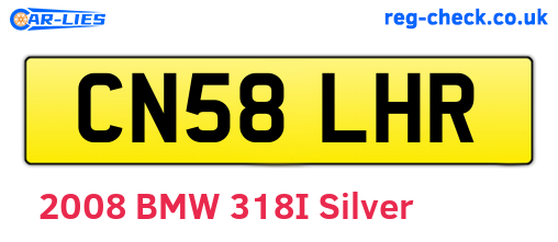 CN58LHR are the vehicle registration plates.