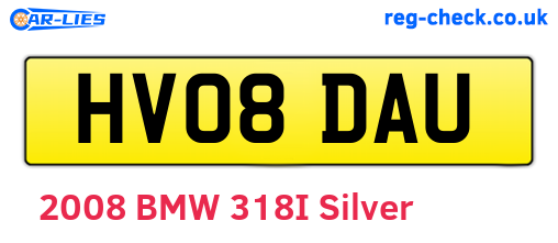 HV08DAU are the vehicle registration plates.