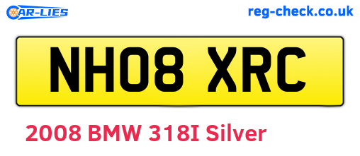 NH08XRC are the vehicle registration plates.