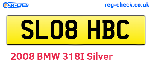 SL08HBC are the vehicle registration plates.