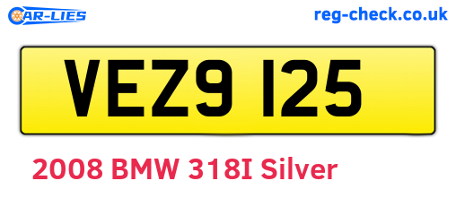 VEZ9125 are the vehicle registration plates.