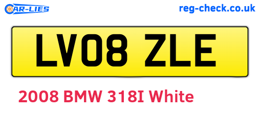 LV08ZLE are the vehicle registration plates.