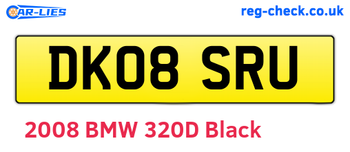 DK08SRU are the vehicle registration plates.