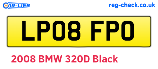 LP08FPO are the vehicle registration plates.