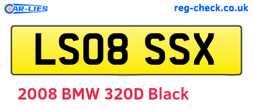 LS08SSX are the vehicle registration plates.