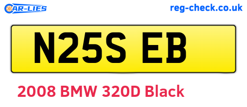 N25SEB are the vehicle registration plates.