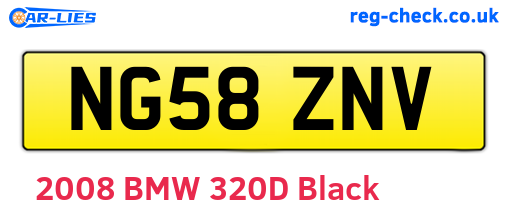 NG58ZNV are the vehicle registration plates.