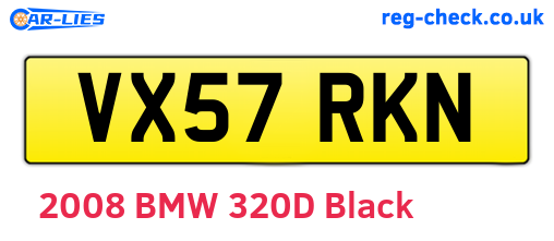 VX57RKN are the vehicle registration plates.