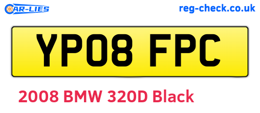 YP08FPC are the vehicle registration plates.