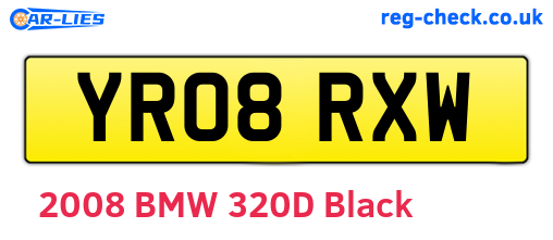 YR08RXW are the vehicle registration plates.