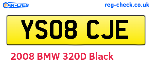 YS08CJE are the vehicle registration plates.