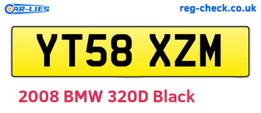 YT58XZM are the vehicle registration plates.