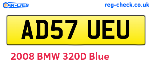 AD57UEU are the vehicle registration plates.