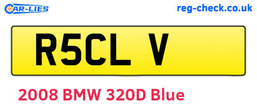 R5CLV are the vehicle registration plates.