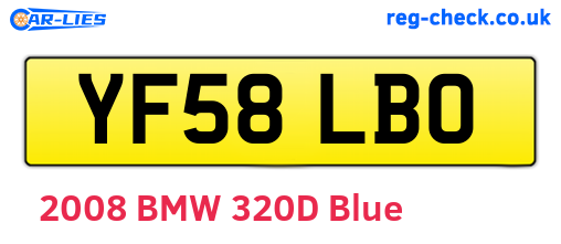 YF58LBO are the vehicle registration plates.