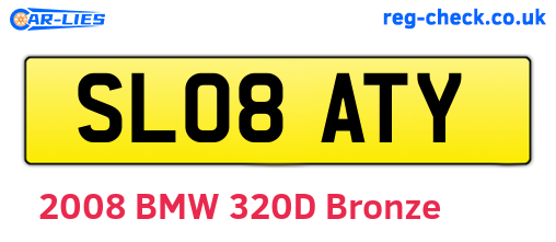 SL08ATY are the vehicle registration plates.