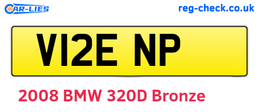 V12ENP are the vehicle registration plates.