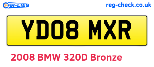 YD08MXR are the vehicle registration plates.