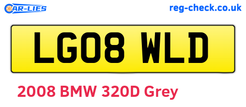 LG08WLD are the vehicle registration plates.
