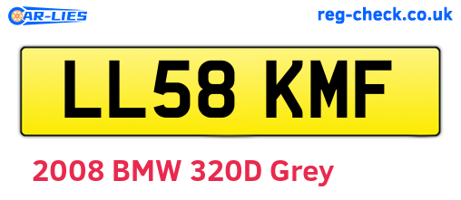 LL58KMF are the vehicle registration plates.