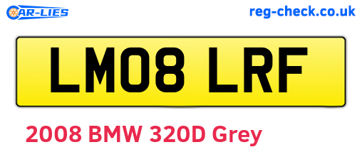 LM08LRF are the vehicle registration plates.
