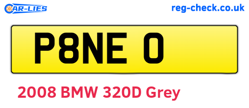 P8NEO are the vehicle registration plates.