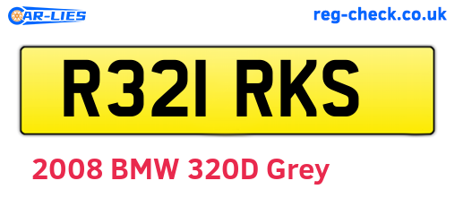 R321RKS are the vehicle registration plates.