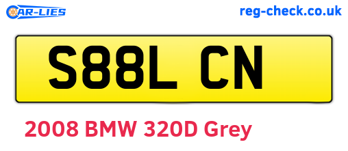 S88LCN are the vehicle registration plates.